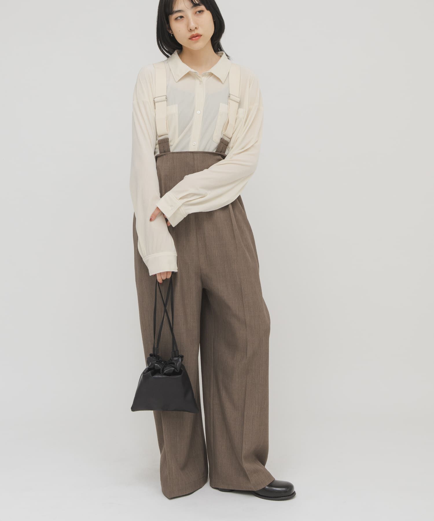  「BACKタックサスペンダーパンツ」|その他|