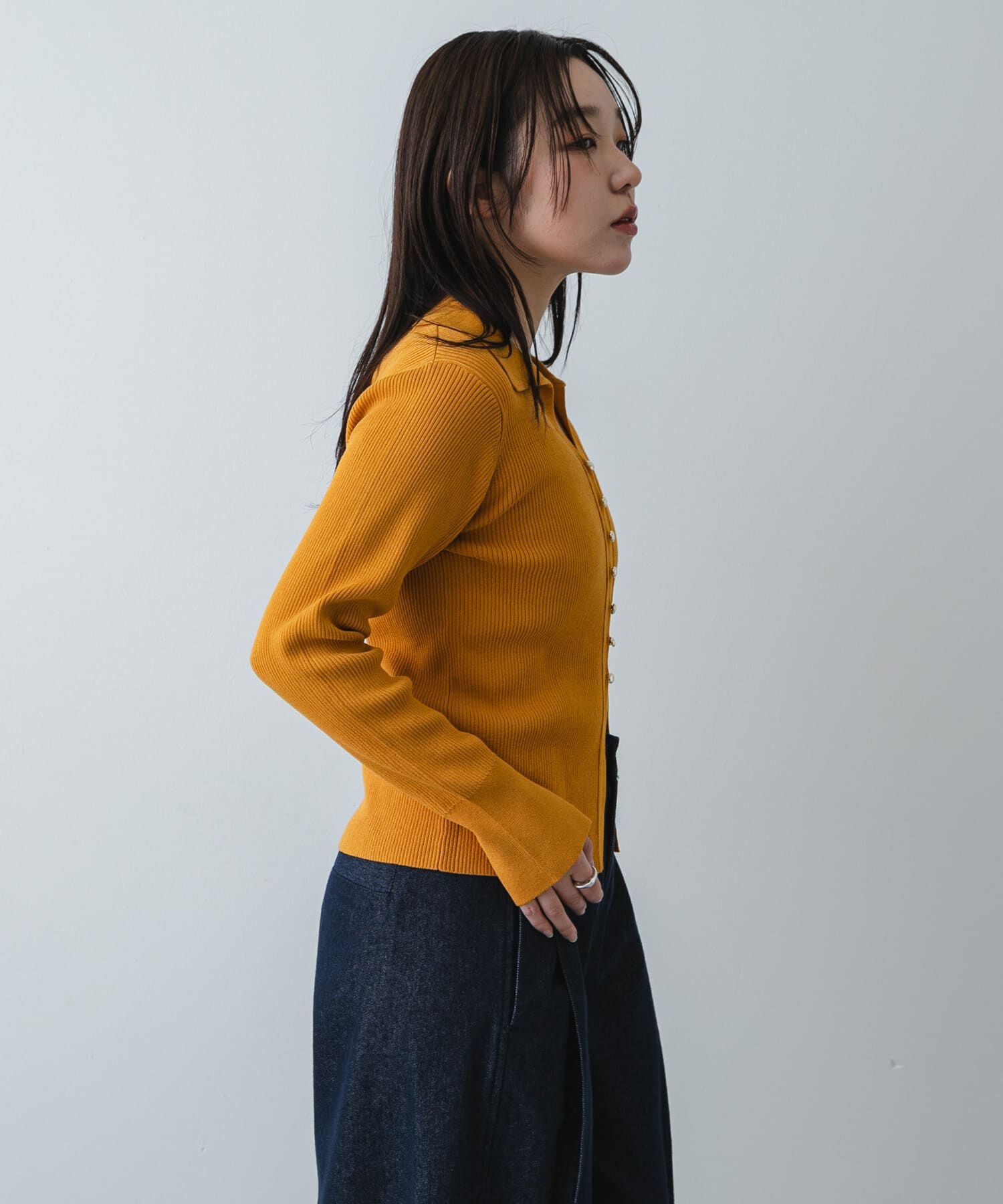 SENSE OF PLACE by URBAN RESEARCH「『一部WEB限定ｶﾗｰ』『洗濯可』ﾒﾀﾙﾎﾞﾀﾝｴﾘﾂｷｺﾝﾊﾟｸﾄｶ 」|カーディガン|