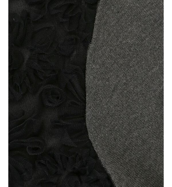  「《手洗い可能》チュール刺繍Vネックカーディガン」|カーディガン|