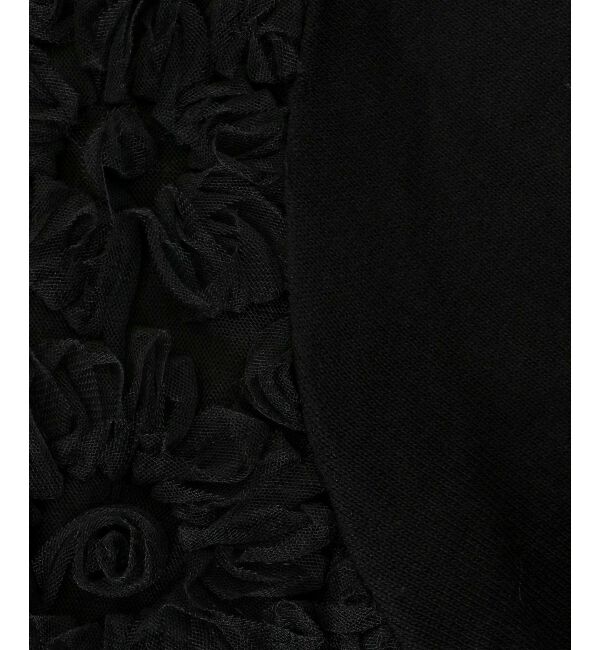  「《手洗い可能》チュール刺繍Vネックカーディガン」|カーディガン|