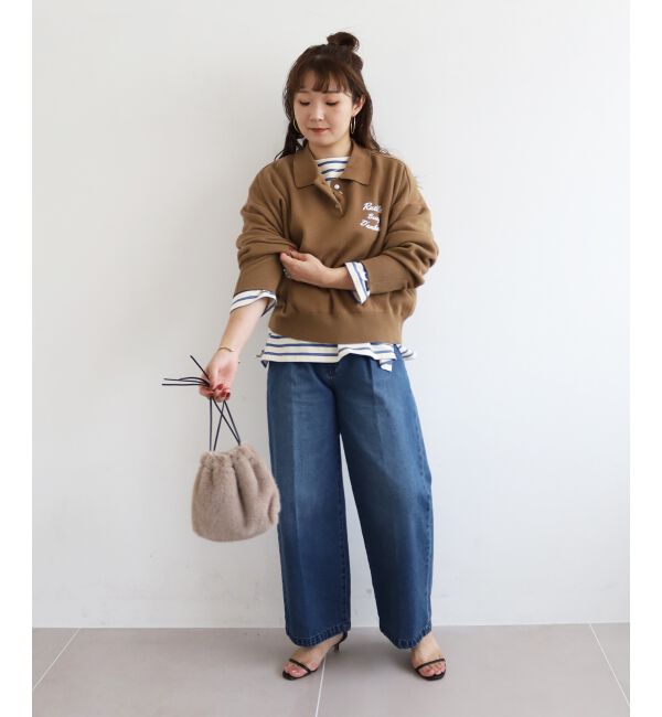  「《手洗い可能》バスクボーダーロンT」|Tシャツ・カットソー|