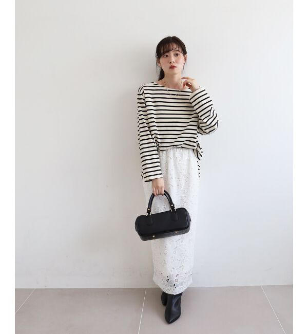  「《手洗い可能》バスクボーダーロンT」|Tシャツ・カットソー|