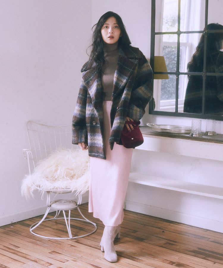 earth music&ecology「レンチング(TM)エコヴェロ(TM)(リブタートル)」|ニット・セーター|