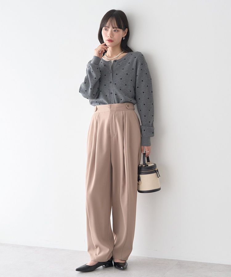 earth music&ecology「ドットジャガードカーディガン」|カーディガン|