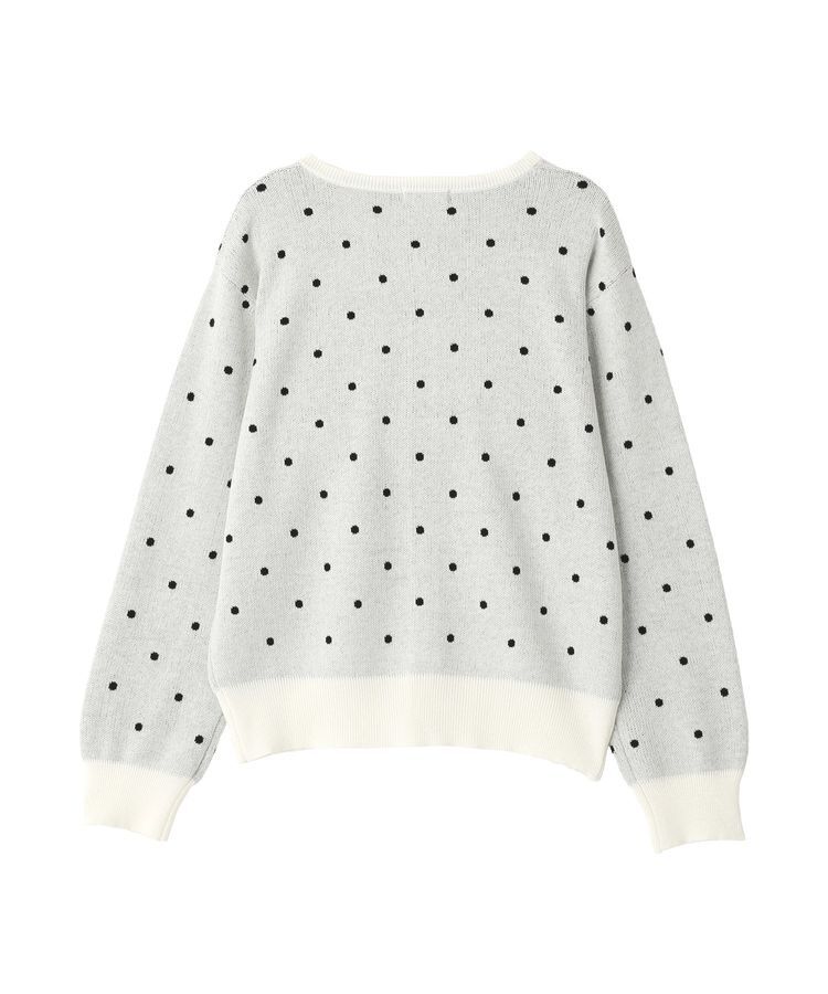 earth music&ecology「ドットジャガードカーディガン」|カーディガン|