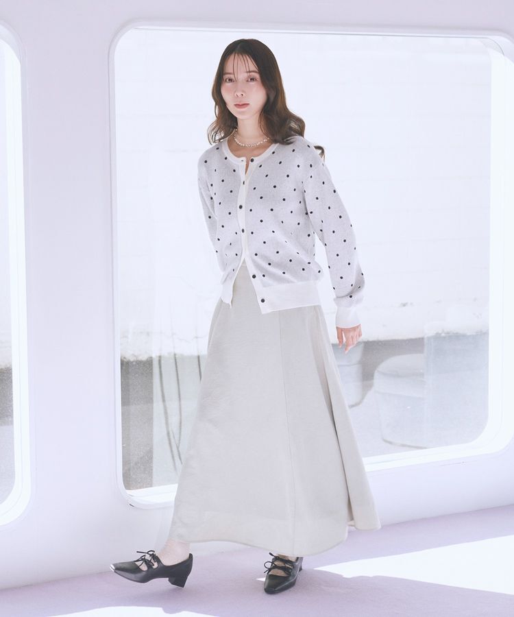 earth music&ecology「ドットジャガードカーディガン」|カーディガン|