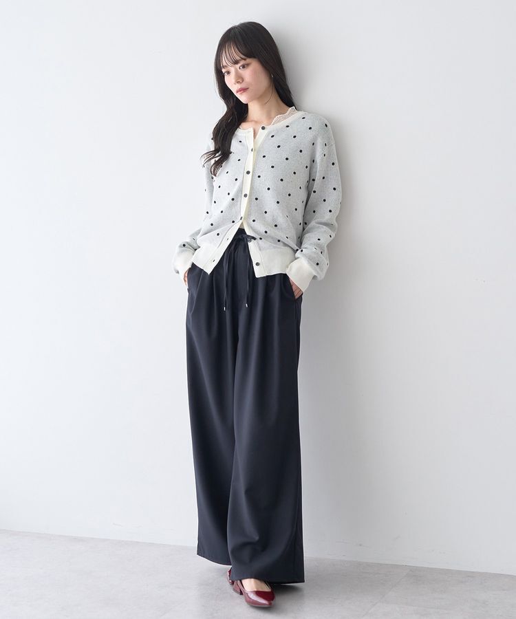 earth music&ecology「ドットジャガードカーディガン」|カーディガン|