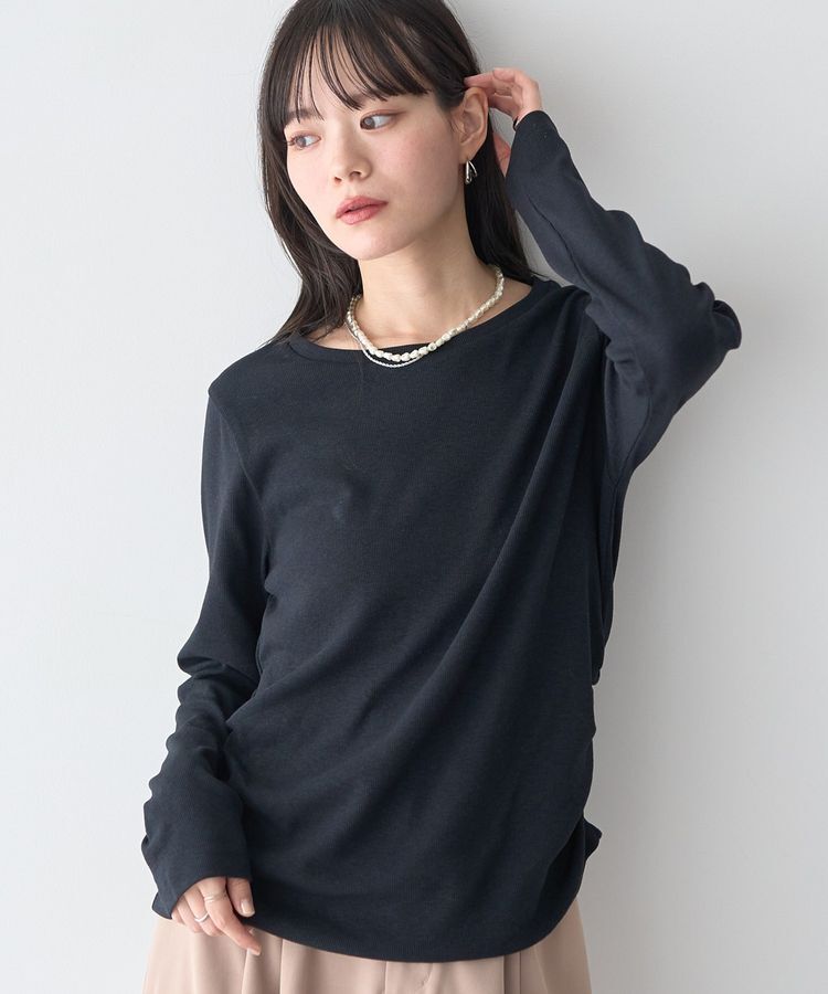 earth music&ecology「サイドギャザープルオーバー」|Tシャツ・カットソー|