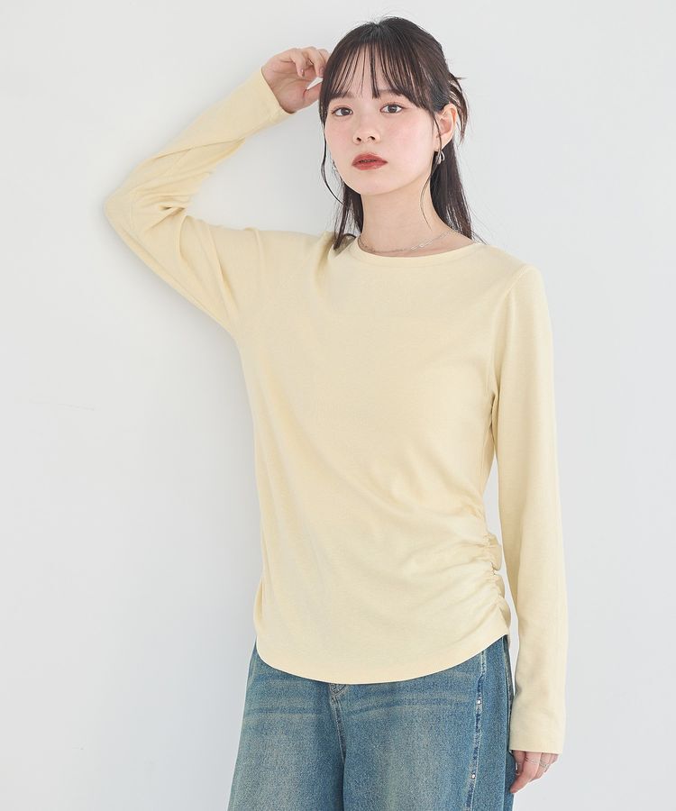 earth music&ecology「サイドギャザープルオーバー」|Tシャツ・カットソー|