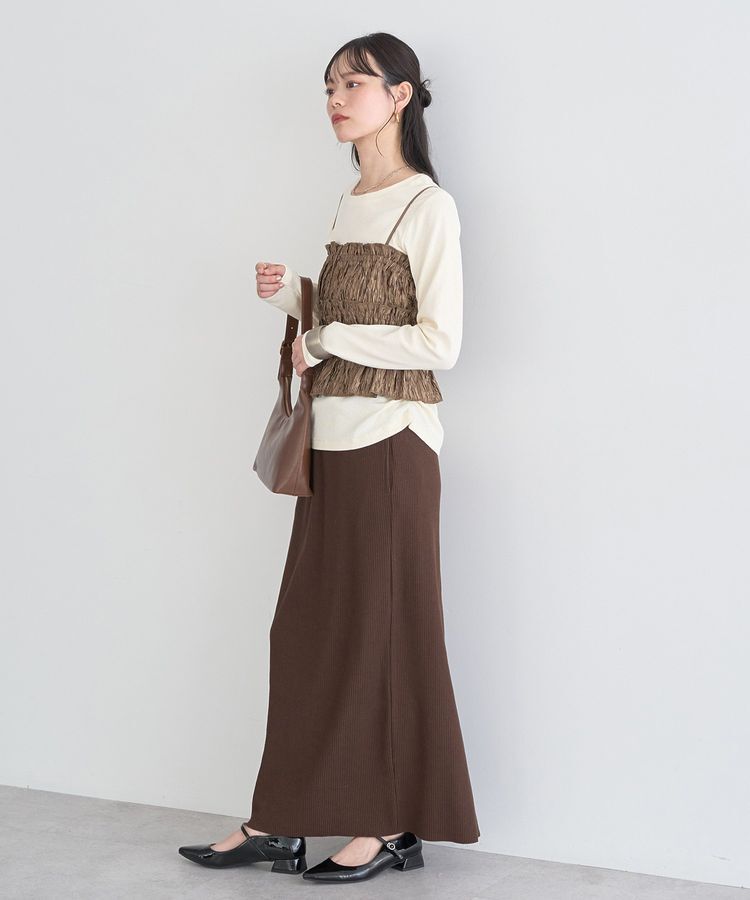 earth music&ecology「サイドギャザープルオーバー」|Tシャツ・カットソー|