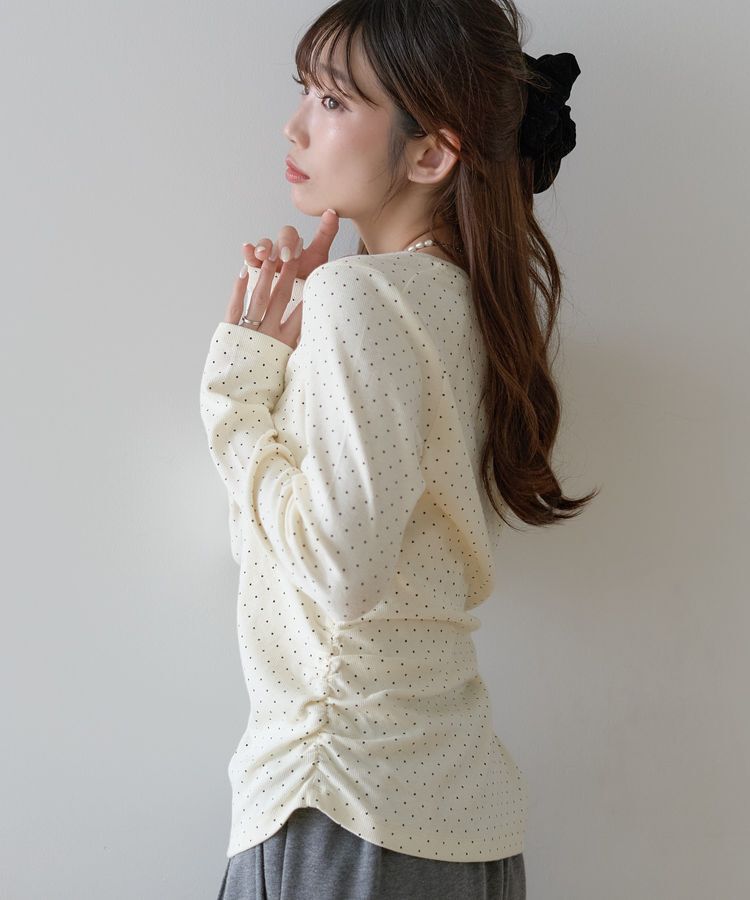 earth music&ecology「サイドギャザープルオーバー」|Tシャツ・カットソー|Dot