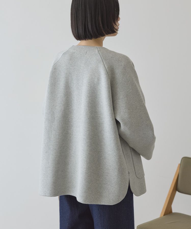 AMERICAN HOLIC「Wフェイスラウンドヘム ラグランニットカーディガン」|カーディガン|