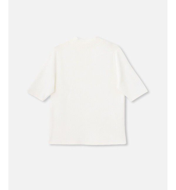 allureville「◇総針モックネック5分袖プルオーバー」|ニット・セーター|