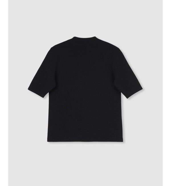 allureville「◇総針モックネック5分袖プルオーバー」|ニット・セーター|