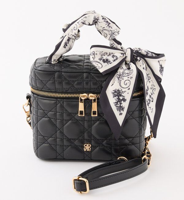  「ギャザーリボンハンドルバニティバッグ」|ショルダー・メッセンジャー|