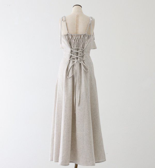  「【miyabi企画】フリルツイードキャミワンピ」|その他|