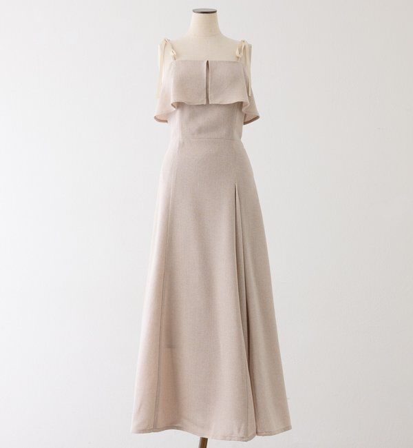  「【miyabi企画】フリルツイードキャミワンピ」|その他|