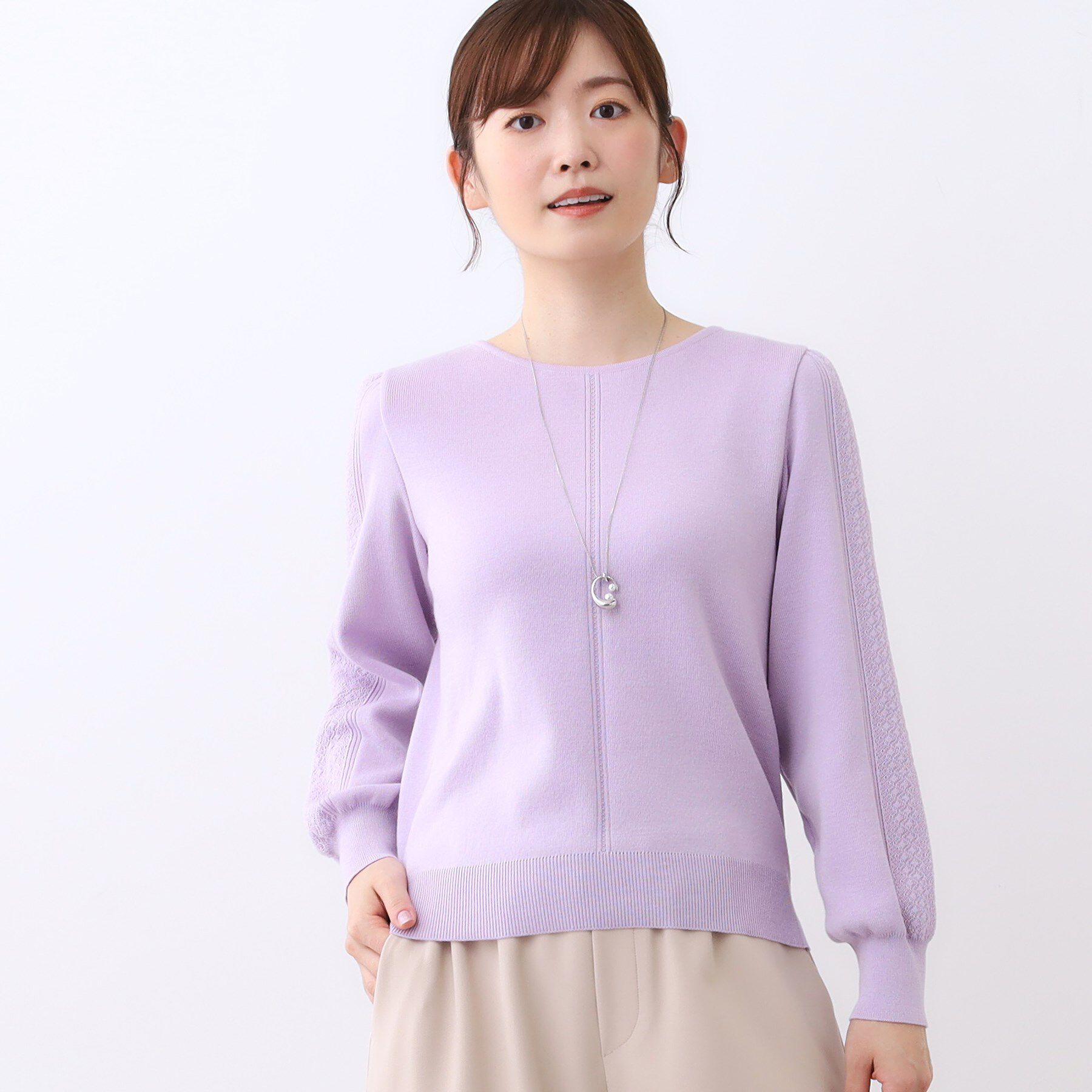 Reflect「【選べる8色／スカートにもパンツにも◎】ウール混ボートネックニット」|ニット・セーター|