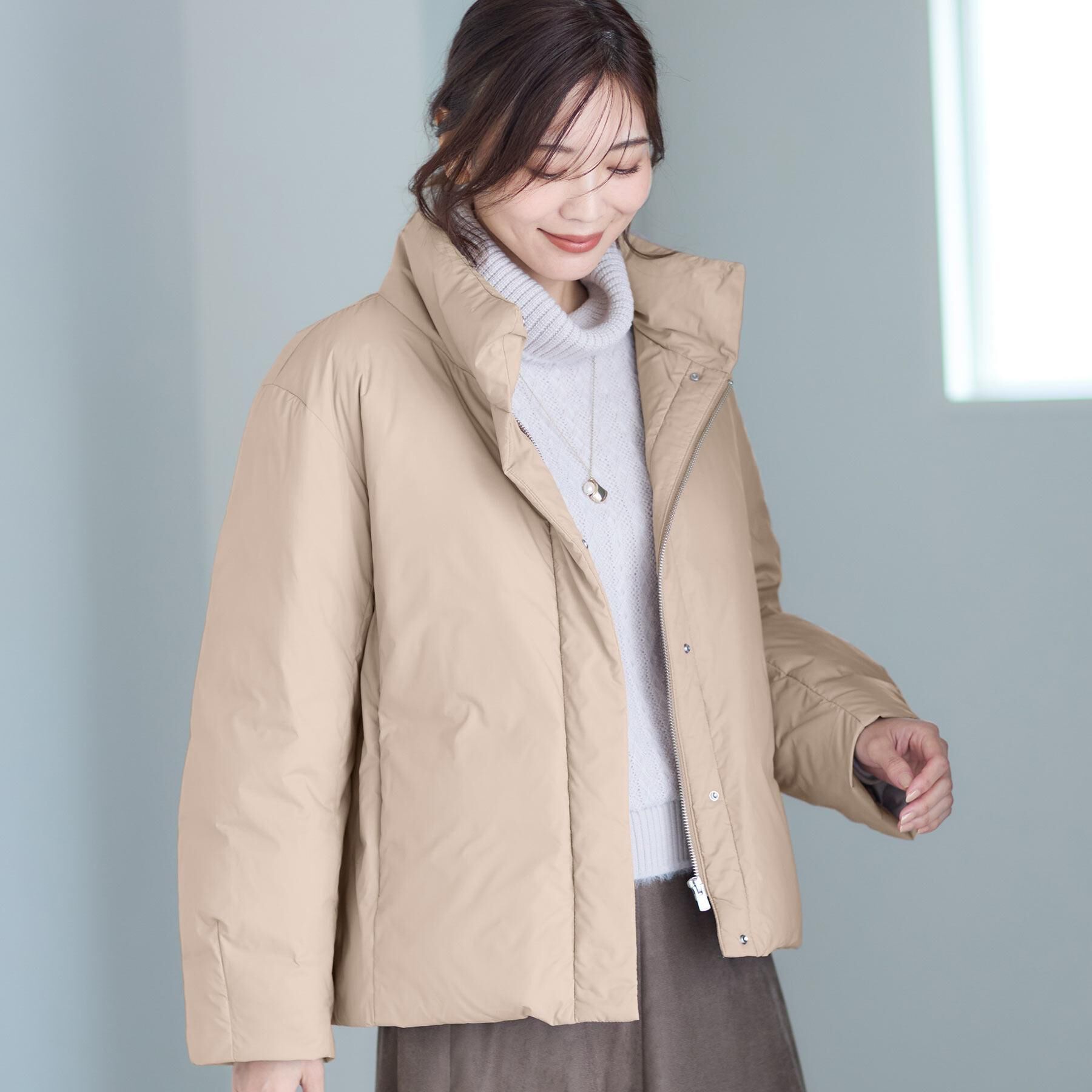 Reflect「【すっきりシルエット】ショート丈ダウンコート」|ダウン|