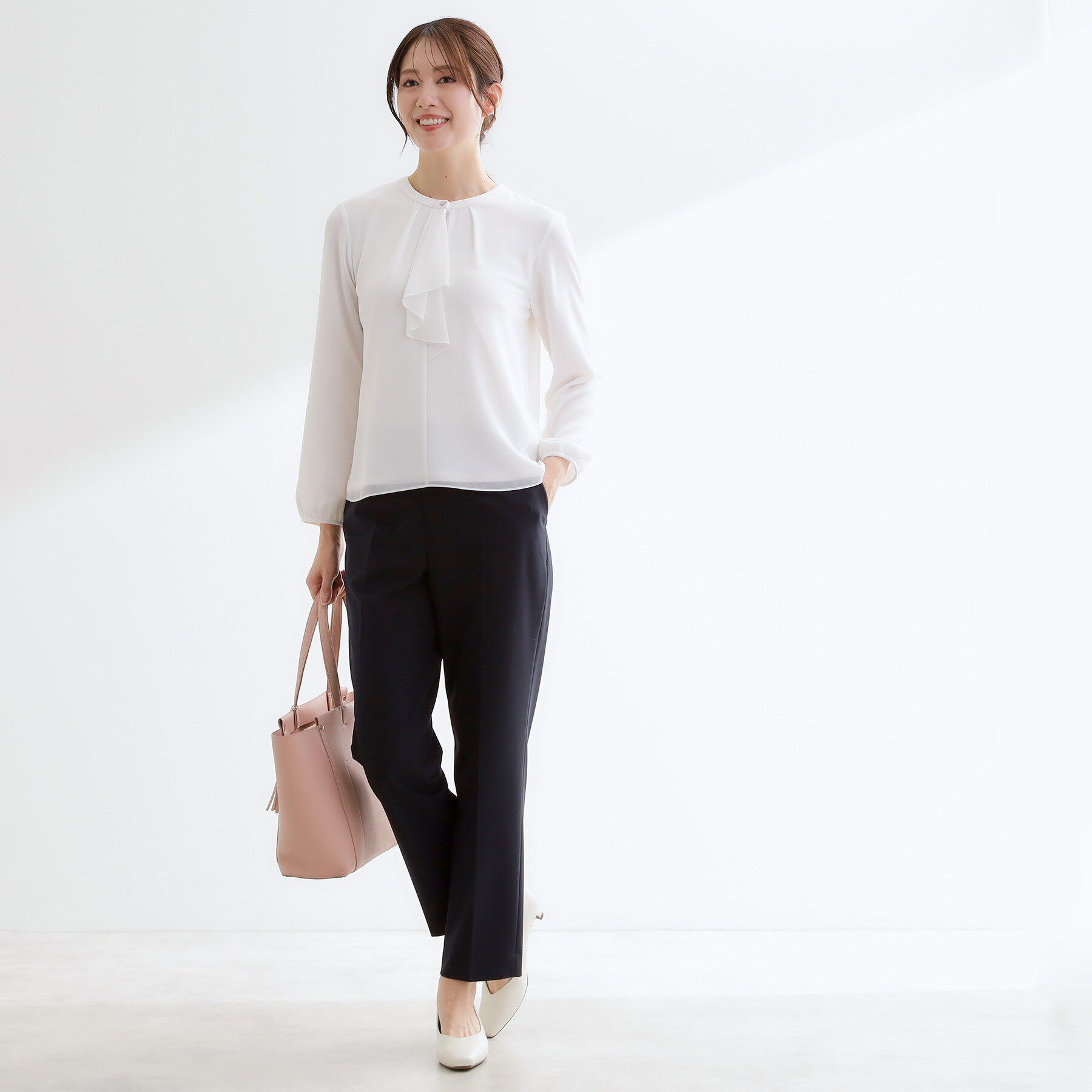 Reflect「フロントフリルシフォンブラウス」|シャツ・ブラウス|