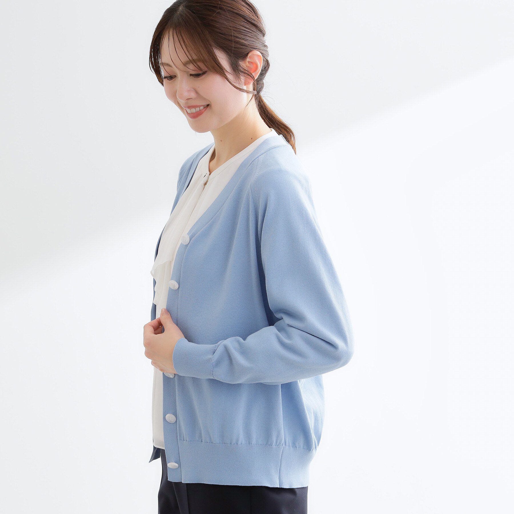 Reflect「ハイゲージVネックカーディガン」|カーディガン|