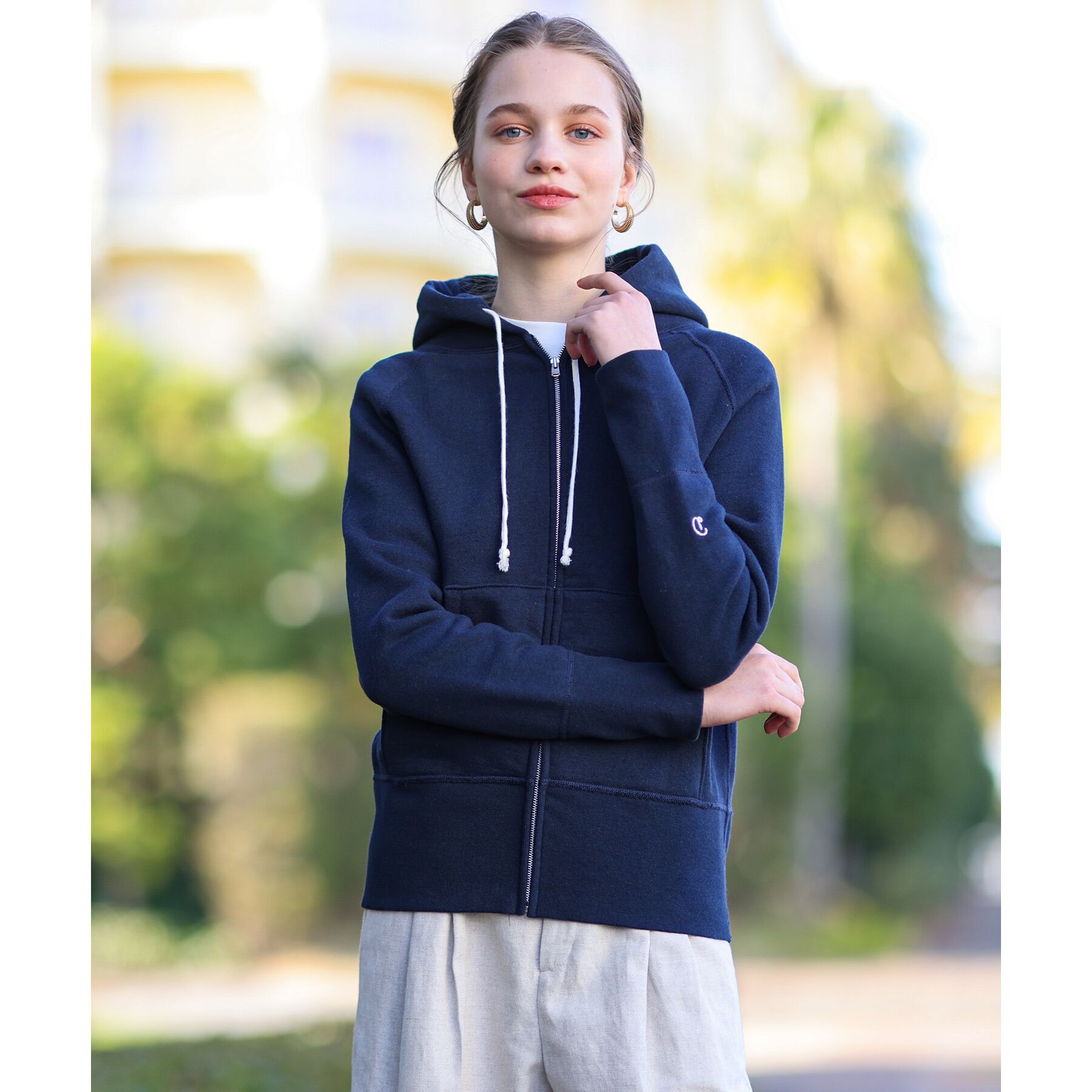 DRESSTERIOR「デキシー吊裏毛ジップアップパーカ」|パーカー|