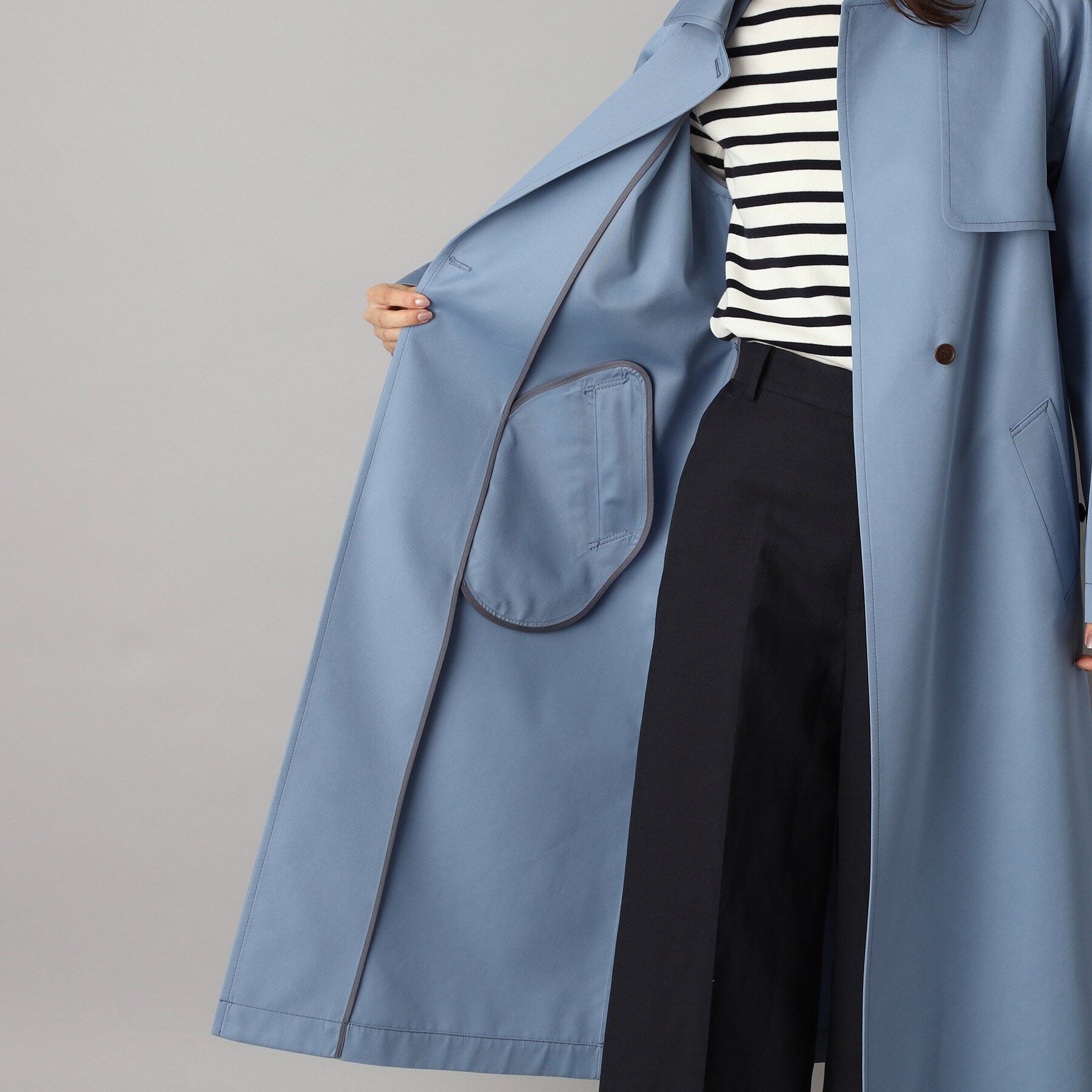 DRESSTERIOR「【上品/美シルエット】ライトトレンチコート」|トレンチコート|