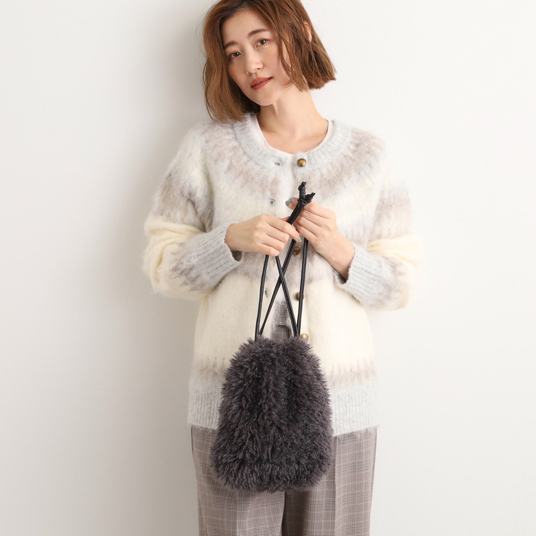 grove「プードル巾着チェーンショルダー」|ショルダー・メッセンジャー|