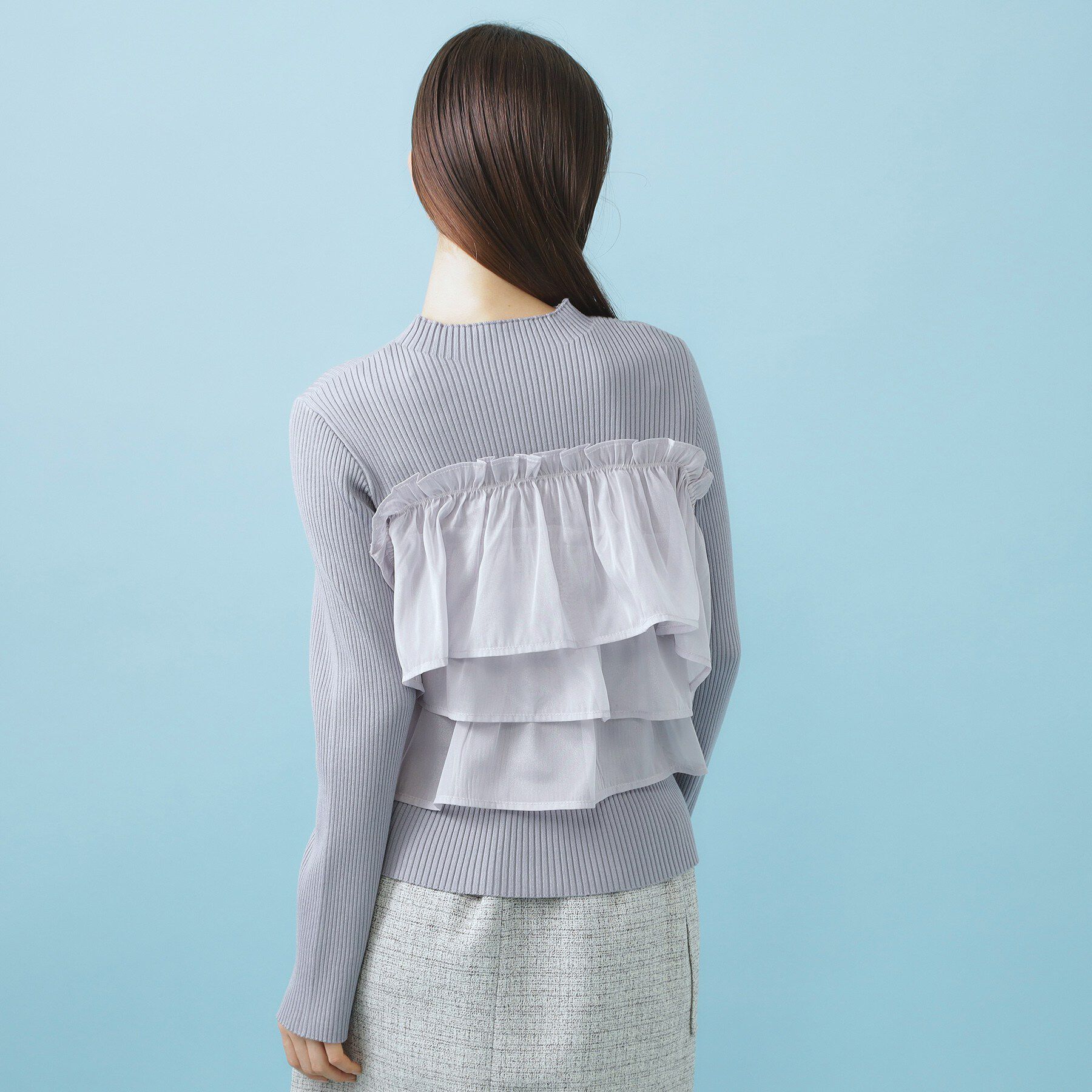 index「3wayフリルドッキングニット【洗濯機OK/坑ピル】」|ニット・セーター|