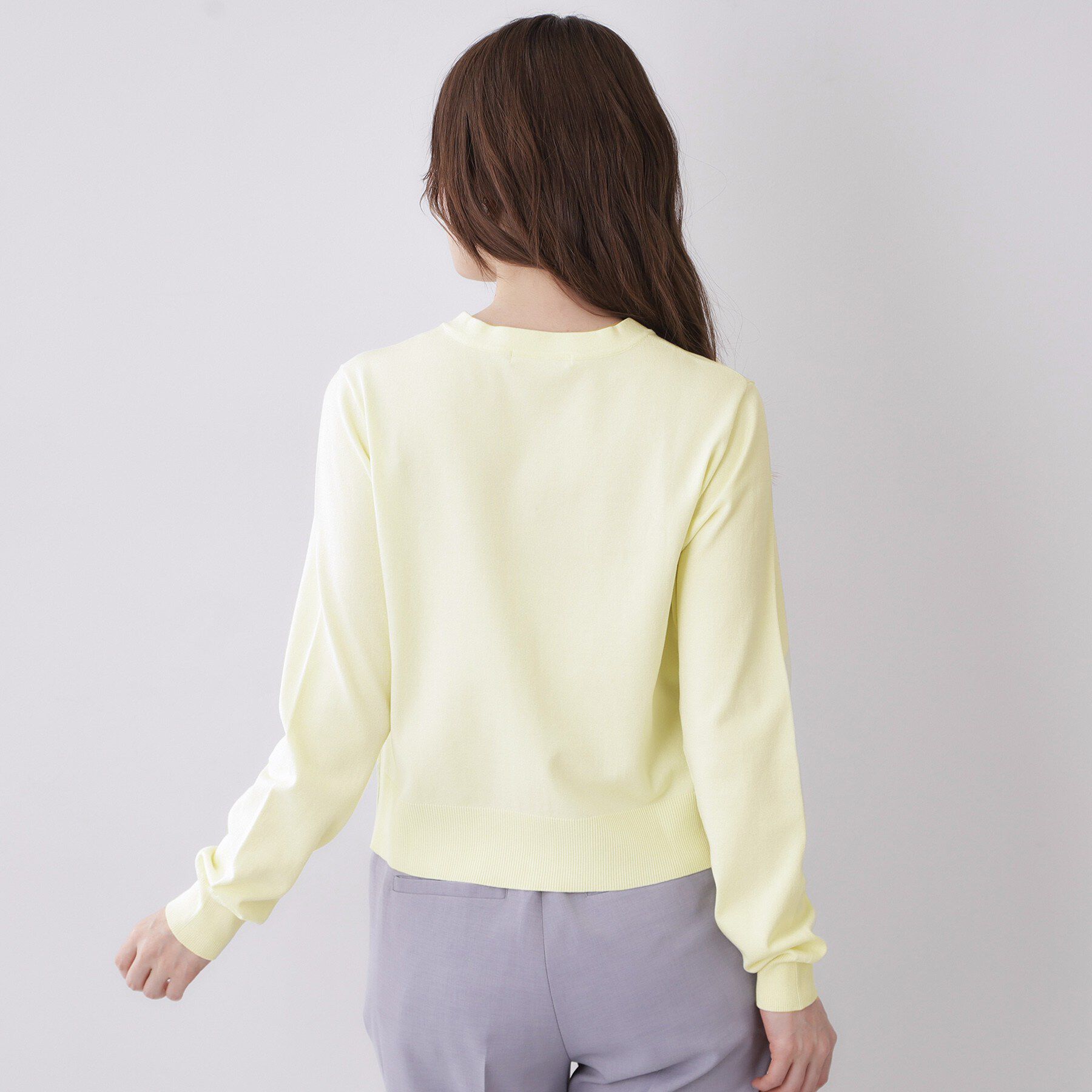 index「ボクシークルーネックカーディガン【洗濯機OK】《5col》」|カーディガン|