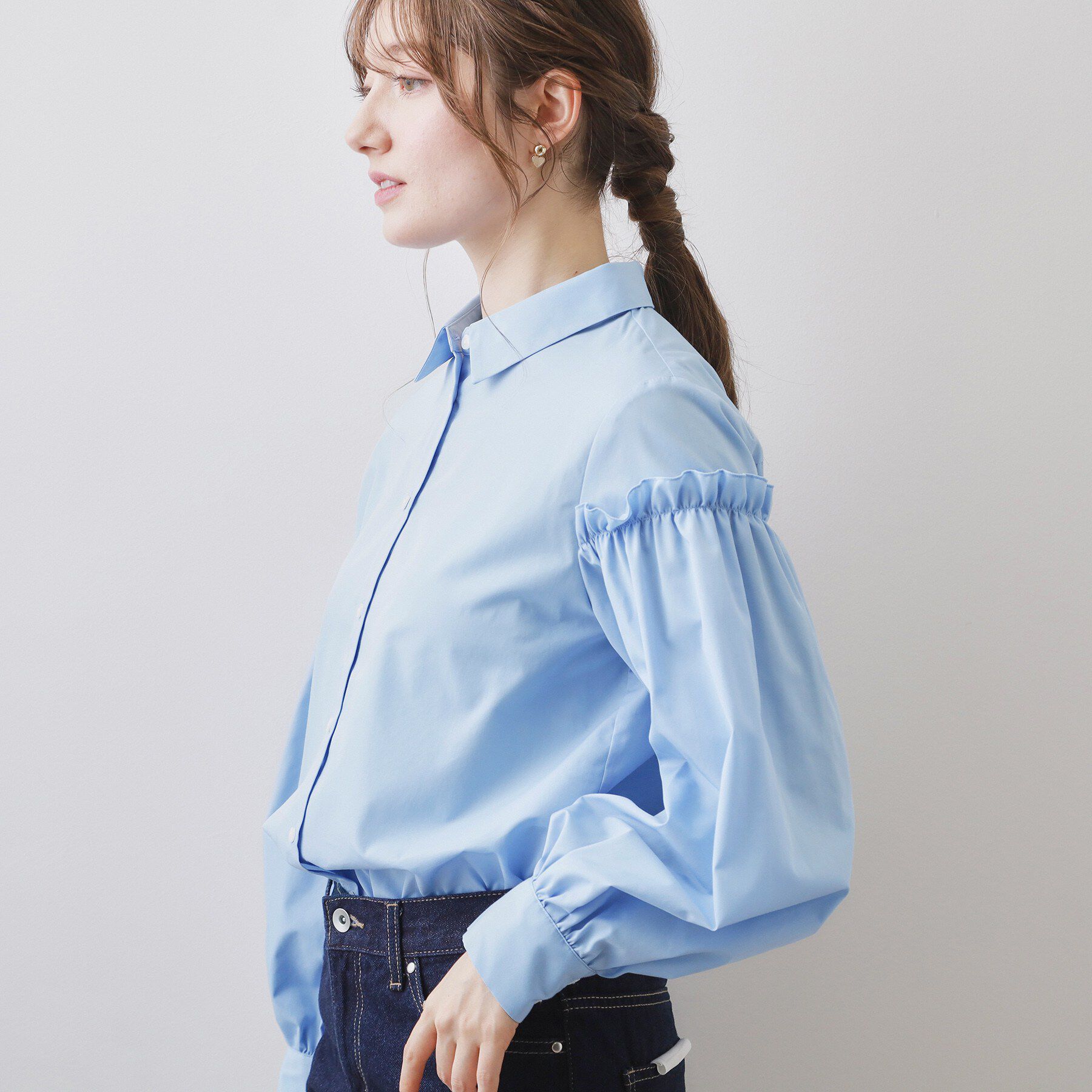 index「ボリュームスリーブブラウス【洗濯機OK】《5col》」|シャツ・ブラウス|