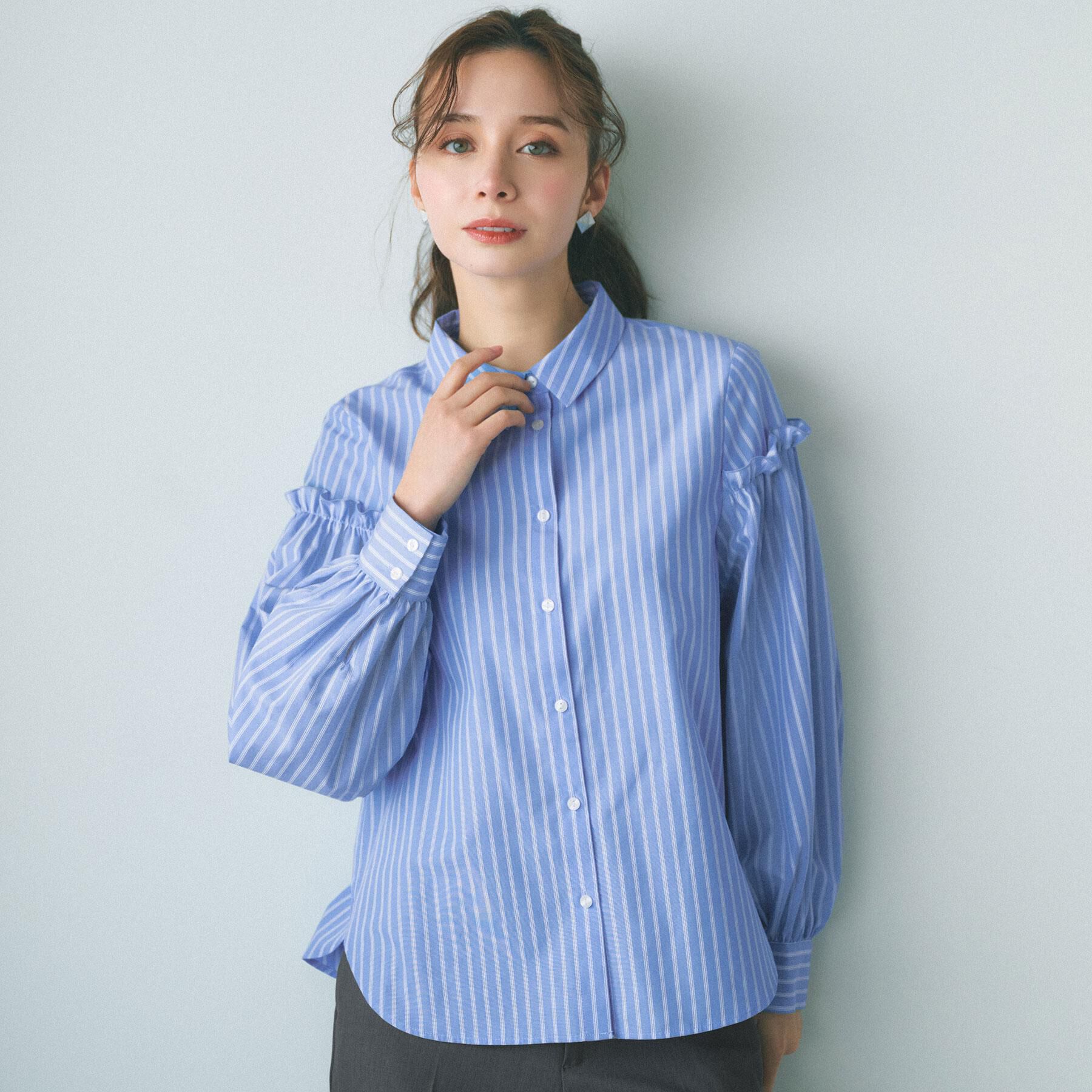 index「ボリュームスリーブブラウス【洗濯機OK】《5col》」|シャツ・ブラウス|