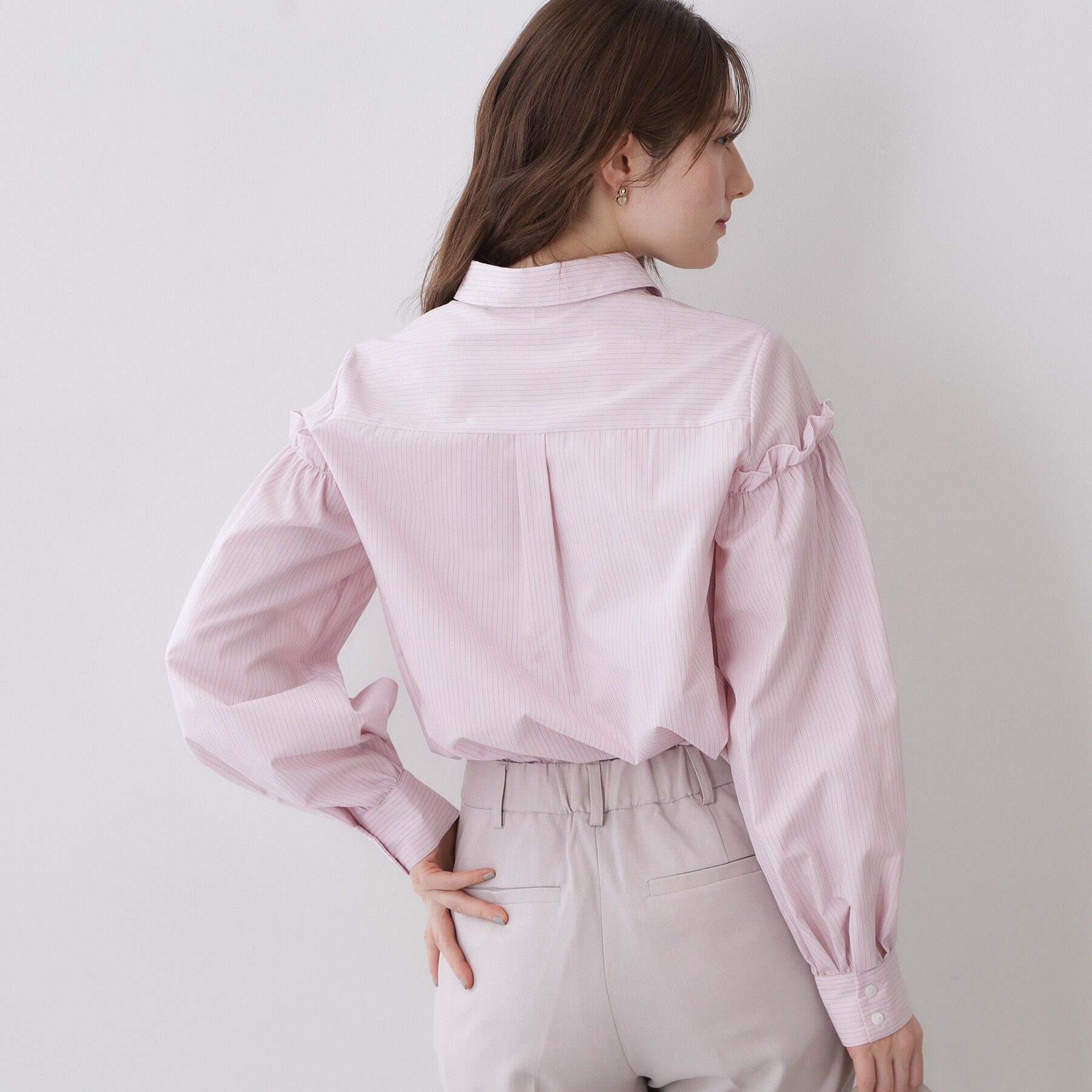 index「ボリュームスリーブブラウス【洗濯機OK】《5col》」|シャツ・ブラウス|