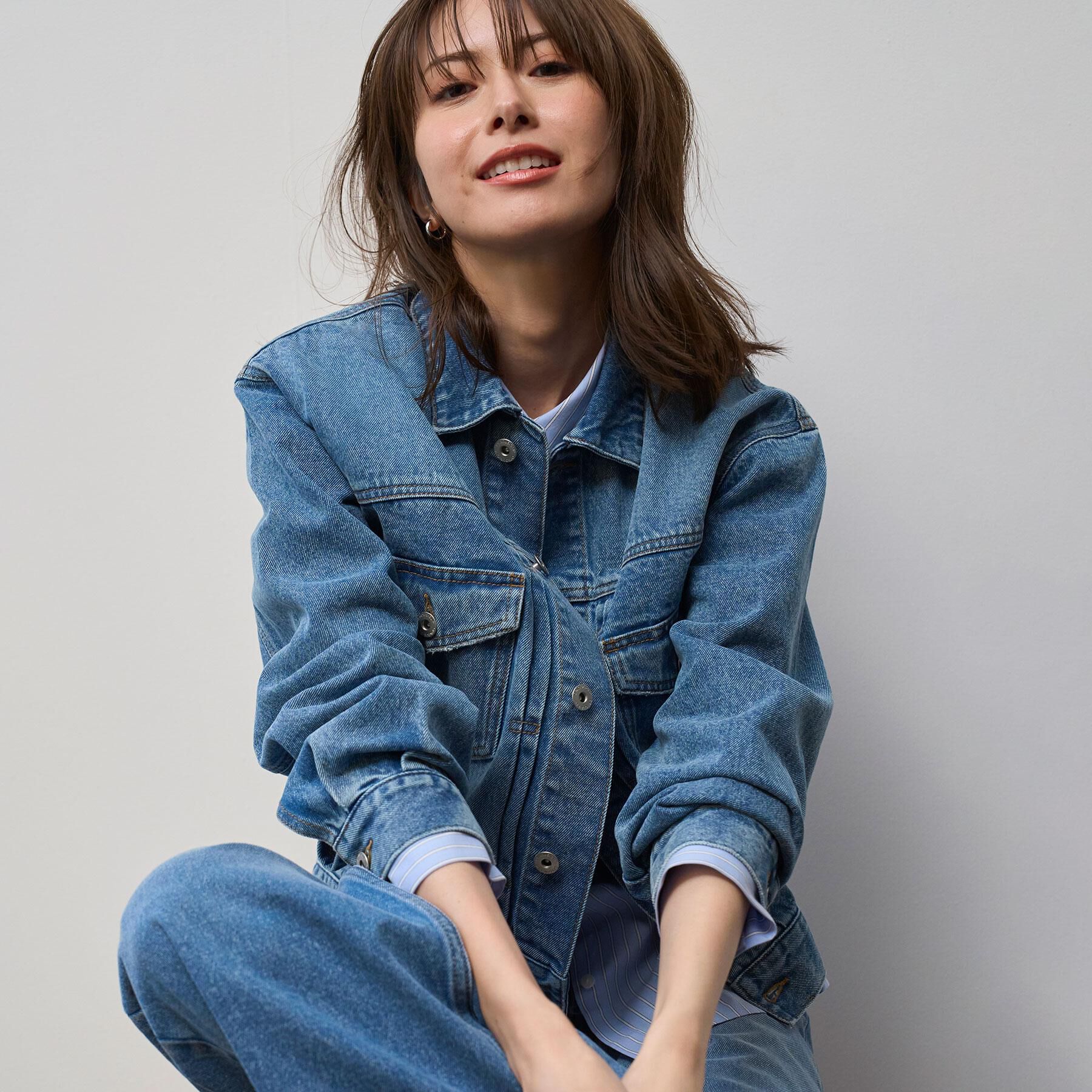 OPAQUE.CLIP「デニムジャケット【洗濯機OK】」|デニムジャケット|