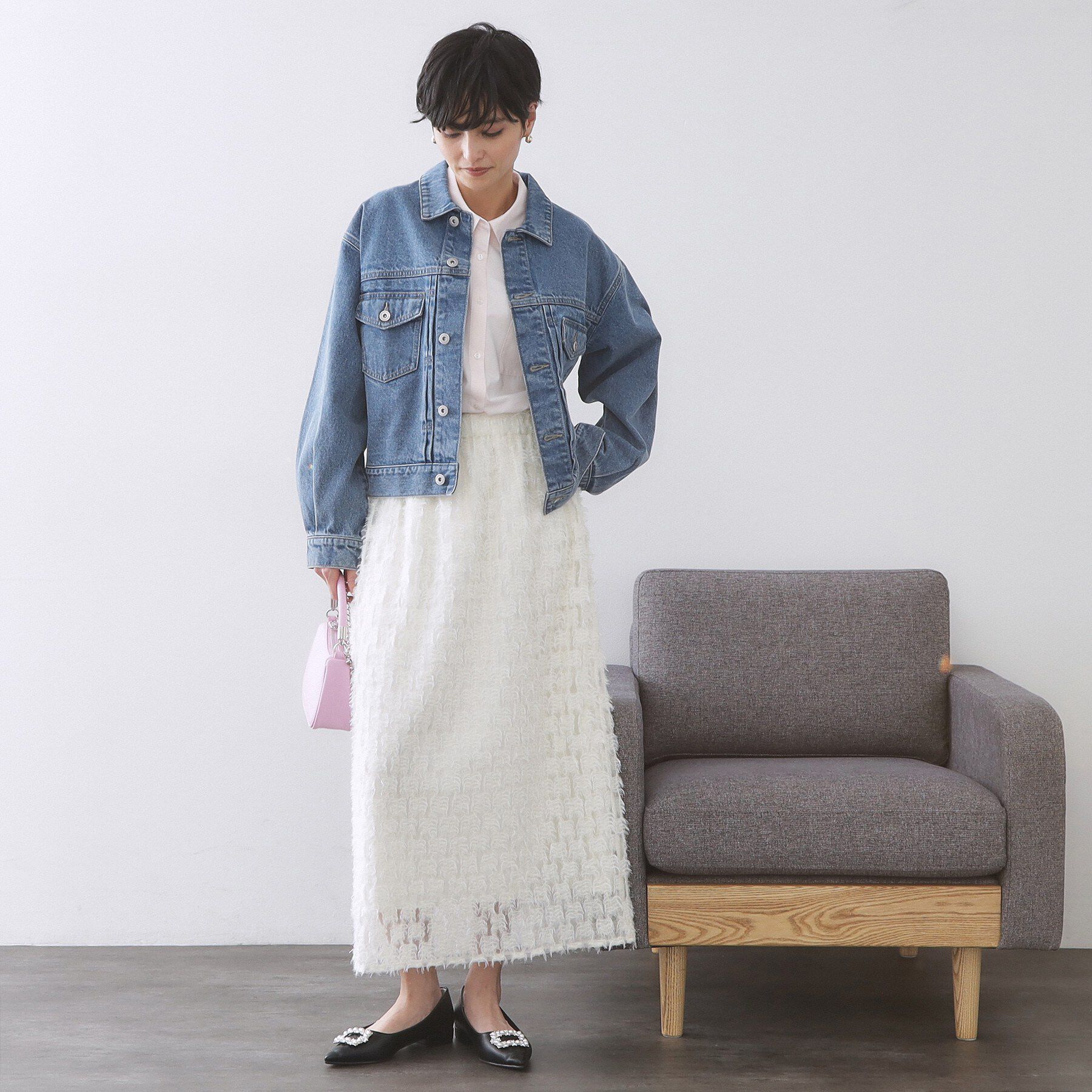 OPAQUE.CLIP「デニムジャケット【洗濯機OK】」|デニムジャケット|