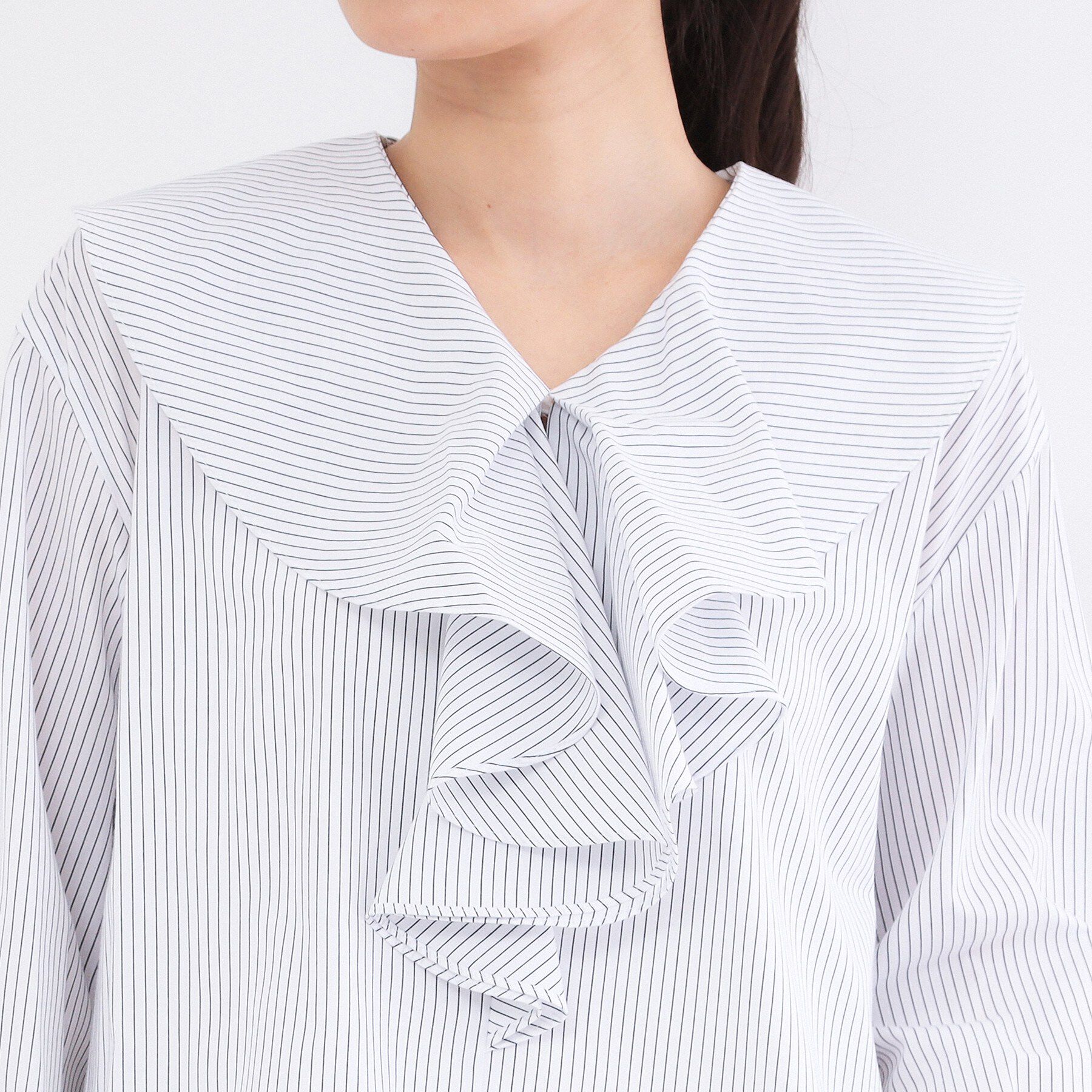 OPAQUE.CLIP「フロントフリルブラウス【洗濯機OK】」|シャツ・ブラウス|