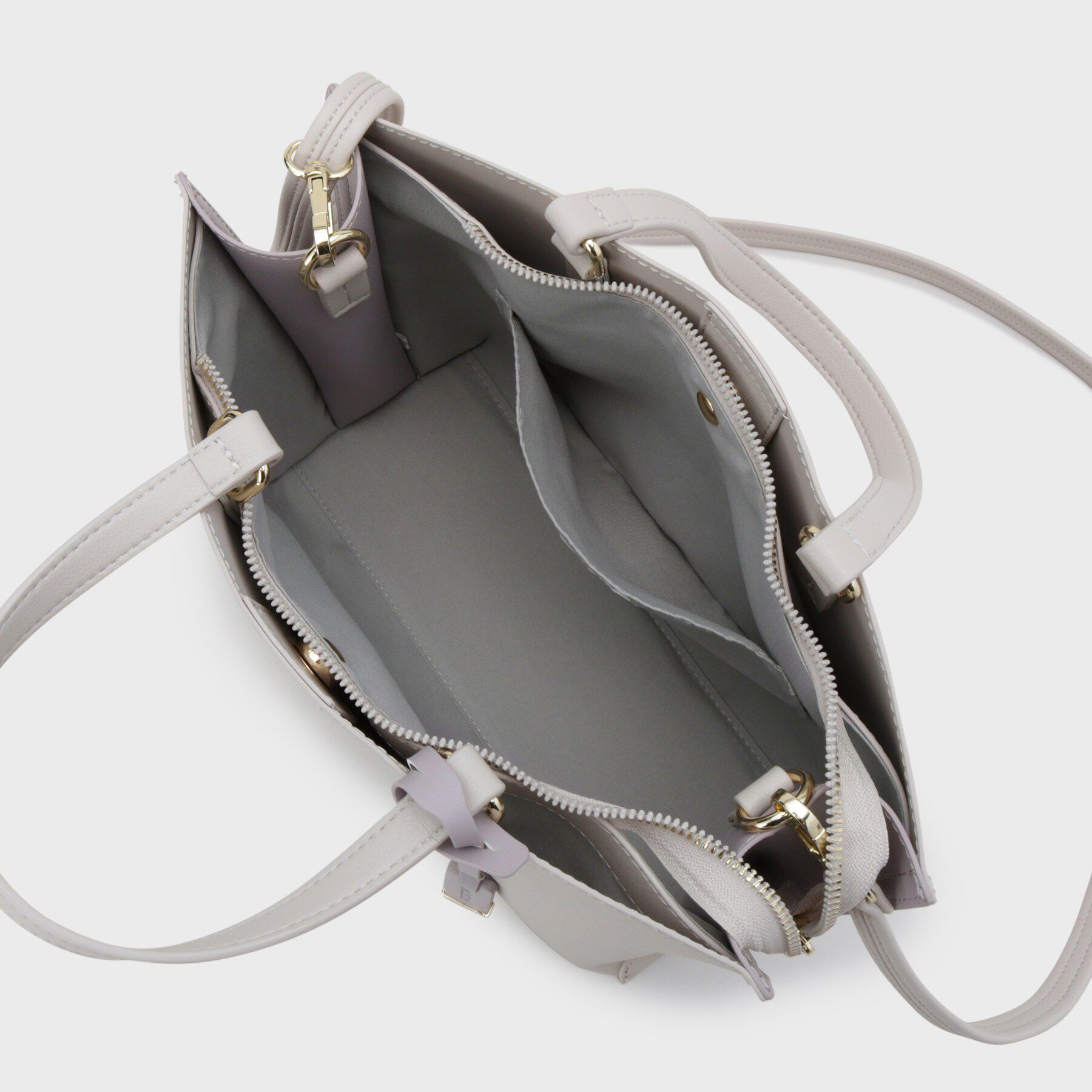 OPAQUE.CLIP「名品バイカラーミドルトート」|トートバッグ|