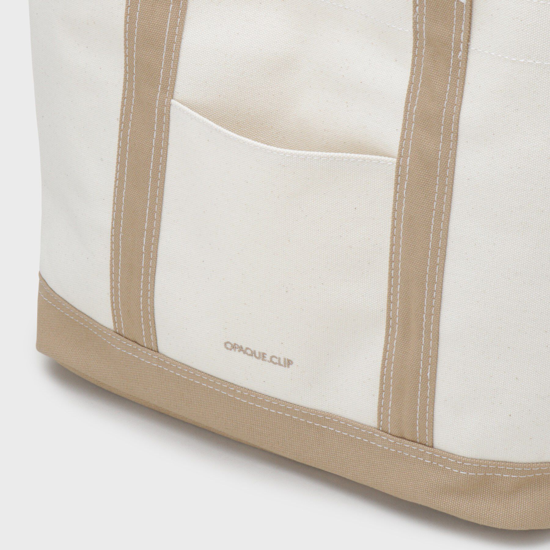 OPAQUE.CLIP「バイカラー帆布BIGトート」|トートバッグ|