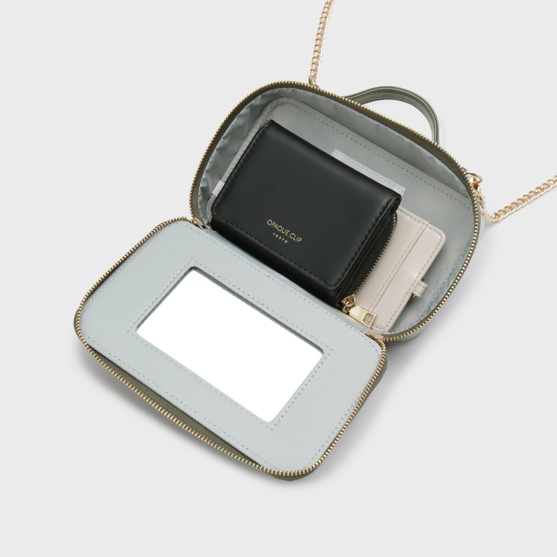 OPAQUE.CLIP「2WAYバニティポーチチェーンショルダー」|ショルダー・メッセンジャー|