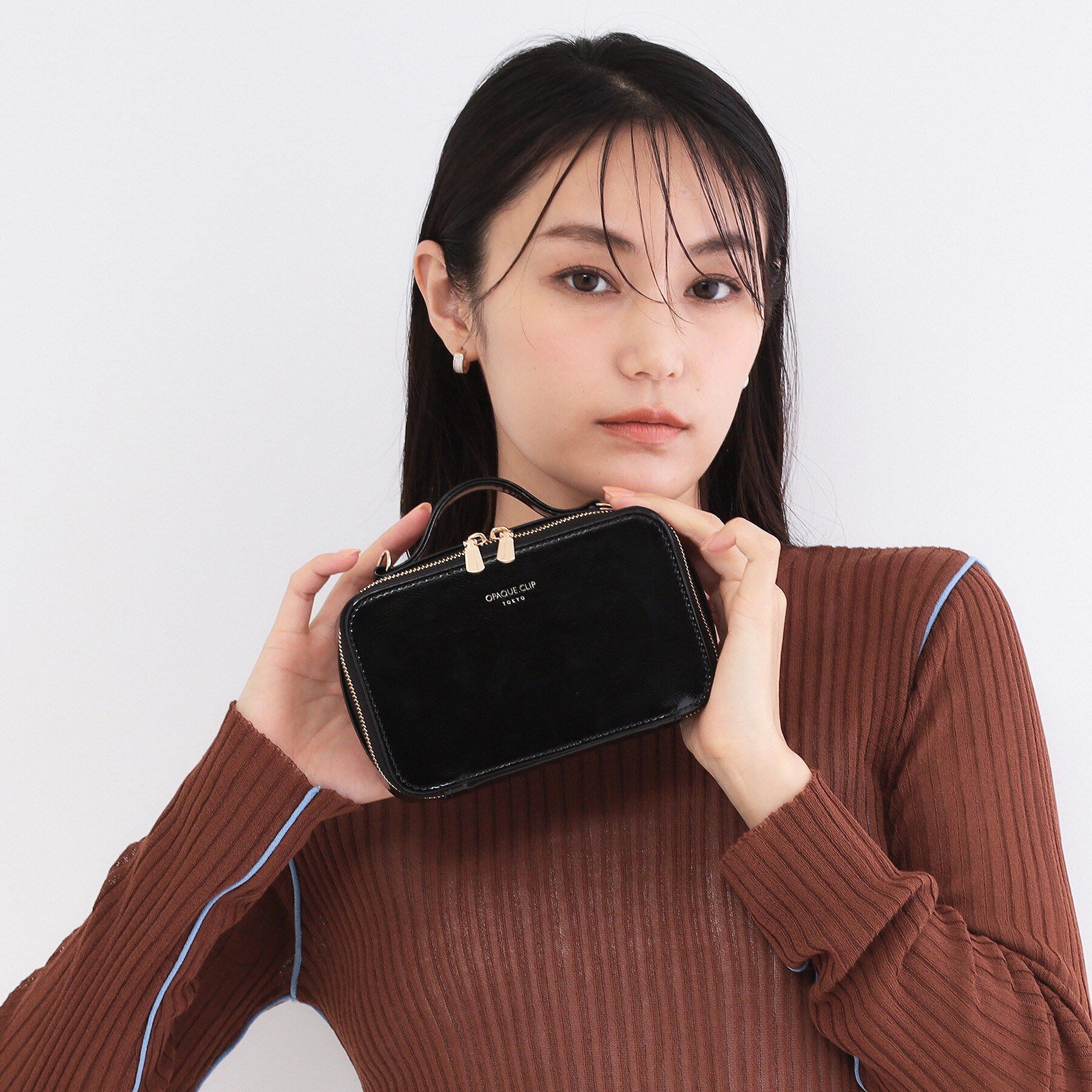 OPAQUE.CLIP「2WAYバニティポーチチェーンショルダー」|ショルダー・メッセンジャー|ブラック(019)