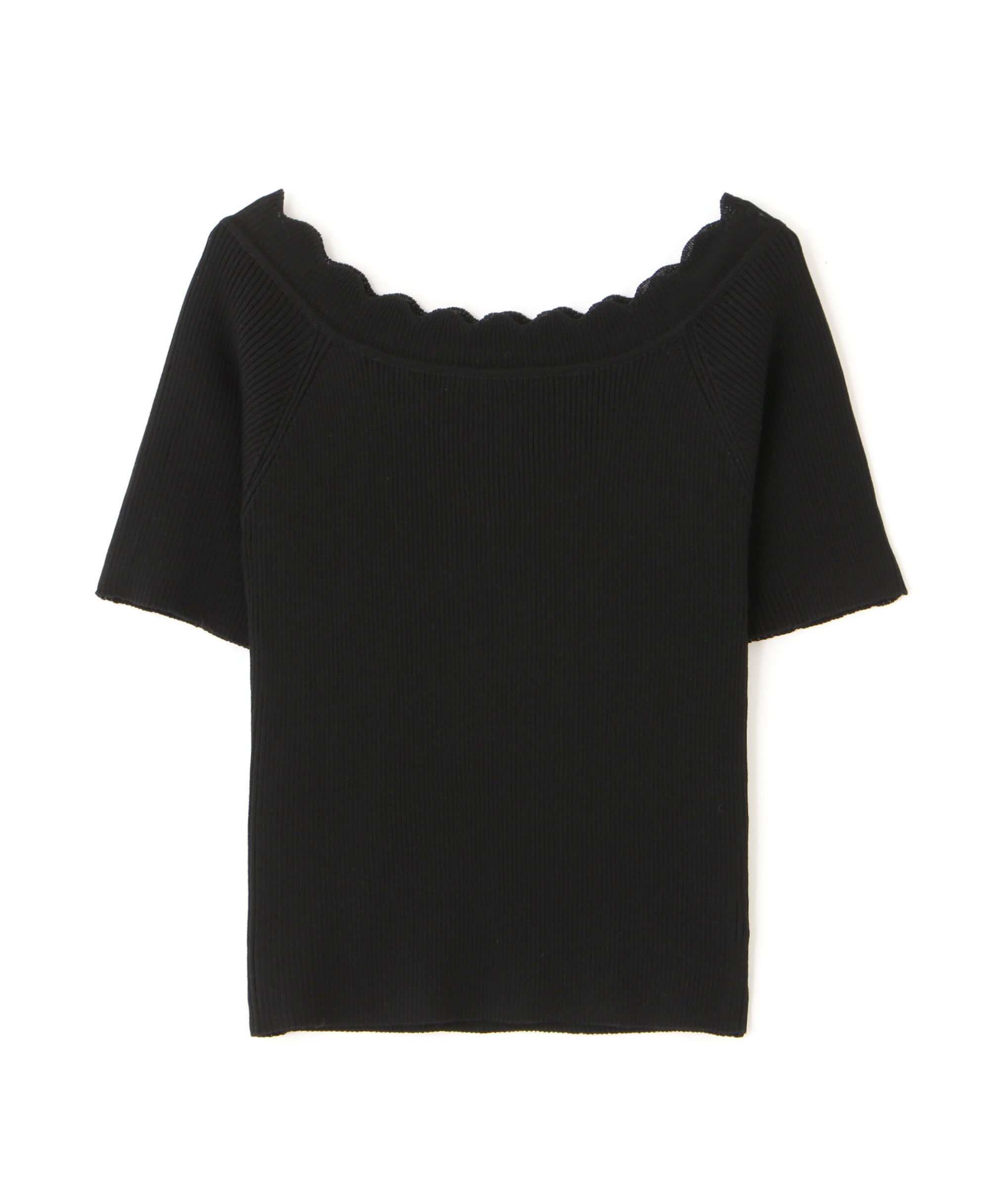  「２ＷＡＹオフショルスカラップニット」|ニット・セーター|