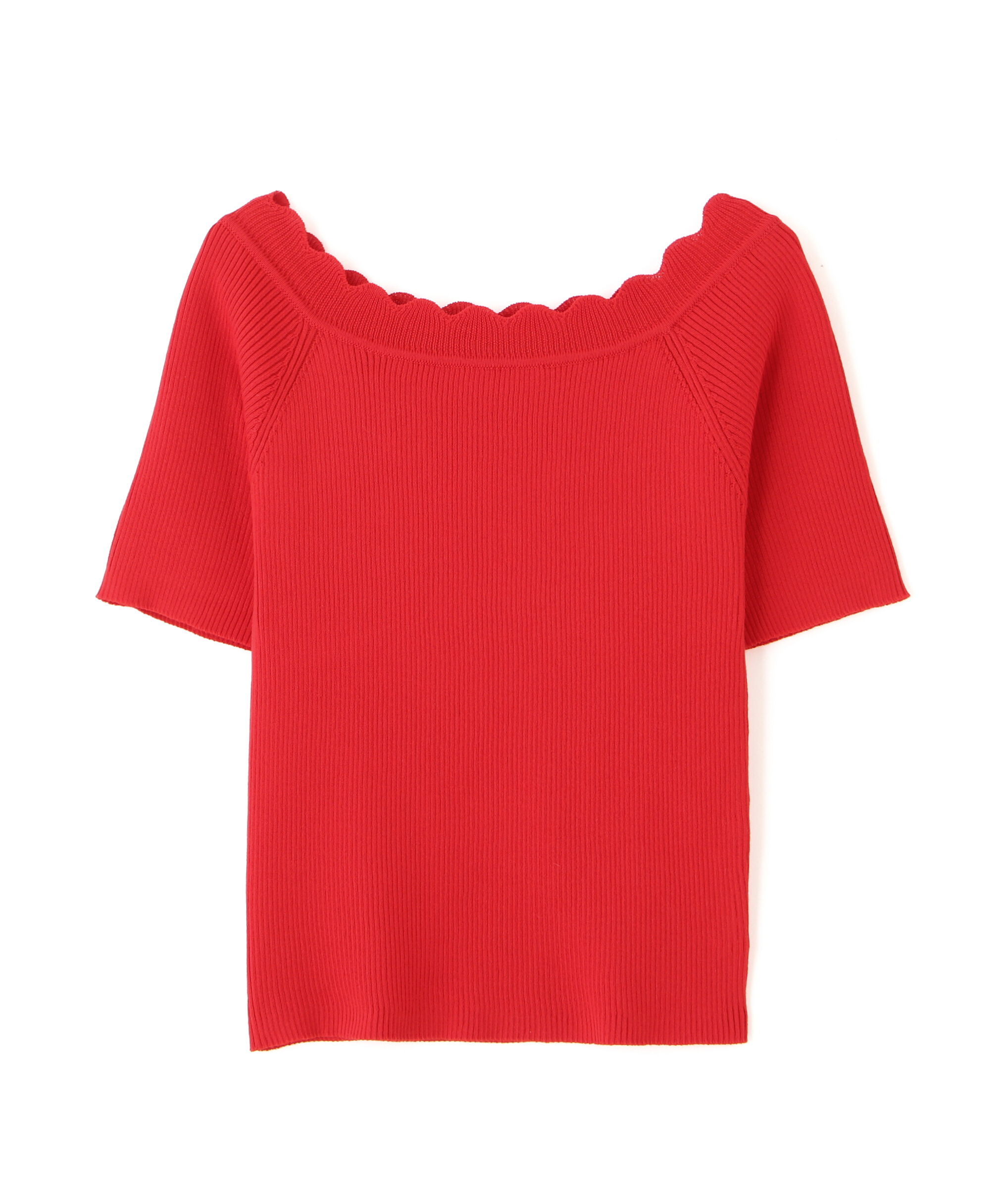  「２ＷＡＹオフショルスカラップニット」|ニット・セーター|