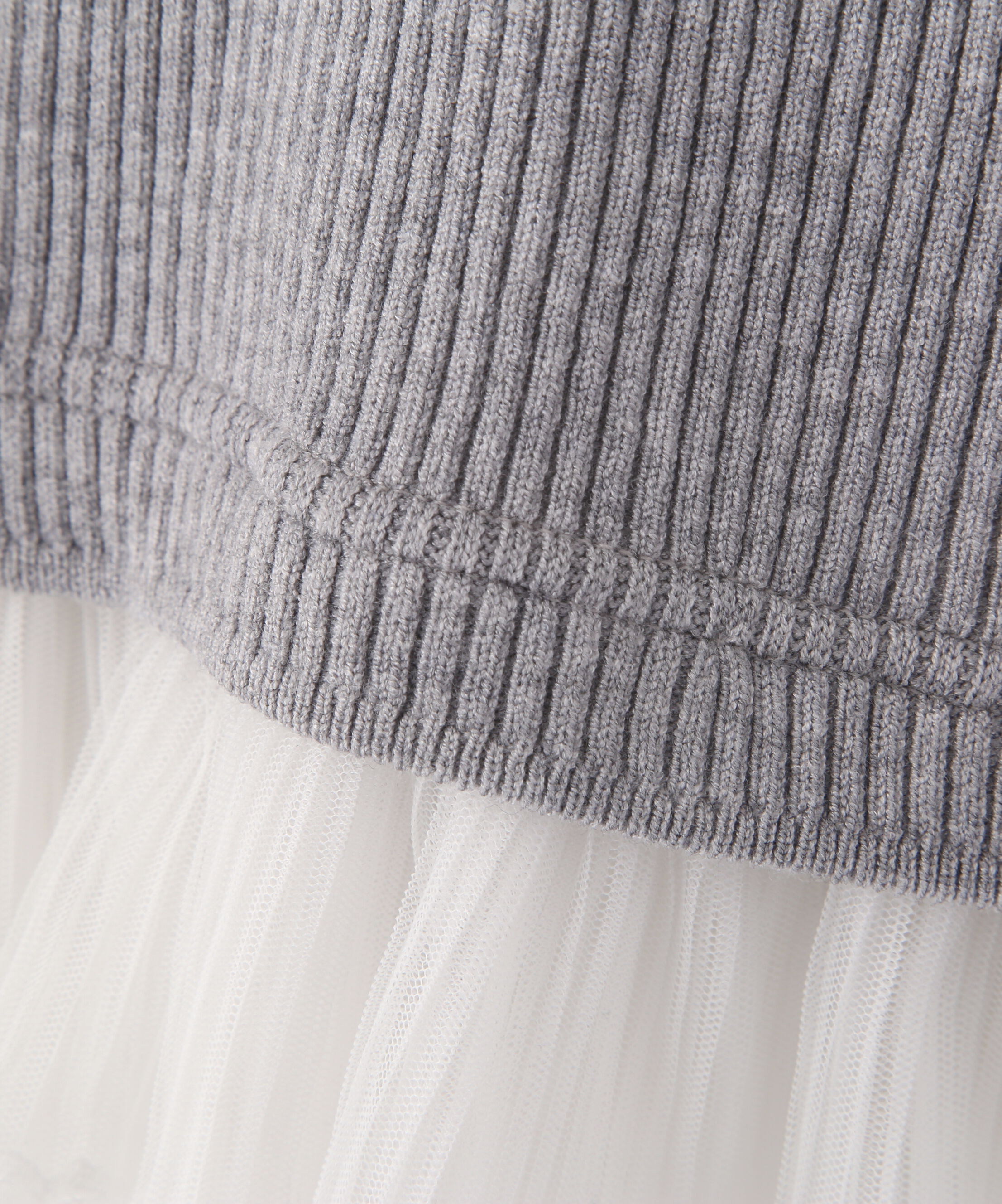  「レイヤードデザインリブニット」|ニット・セーター|