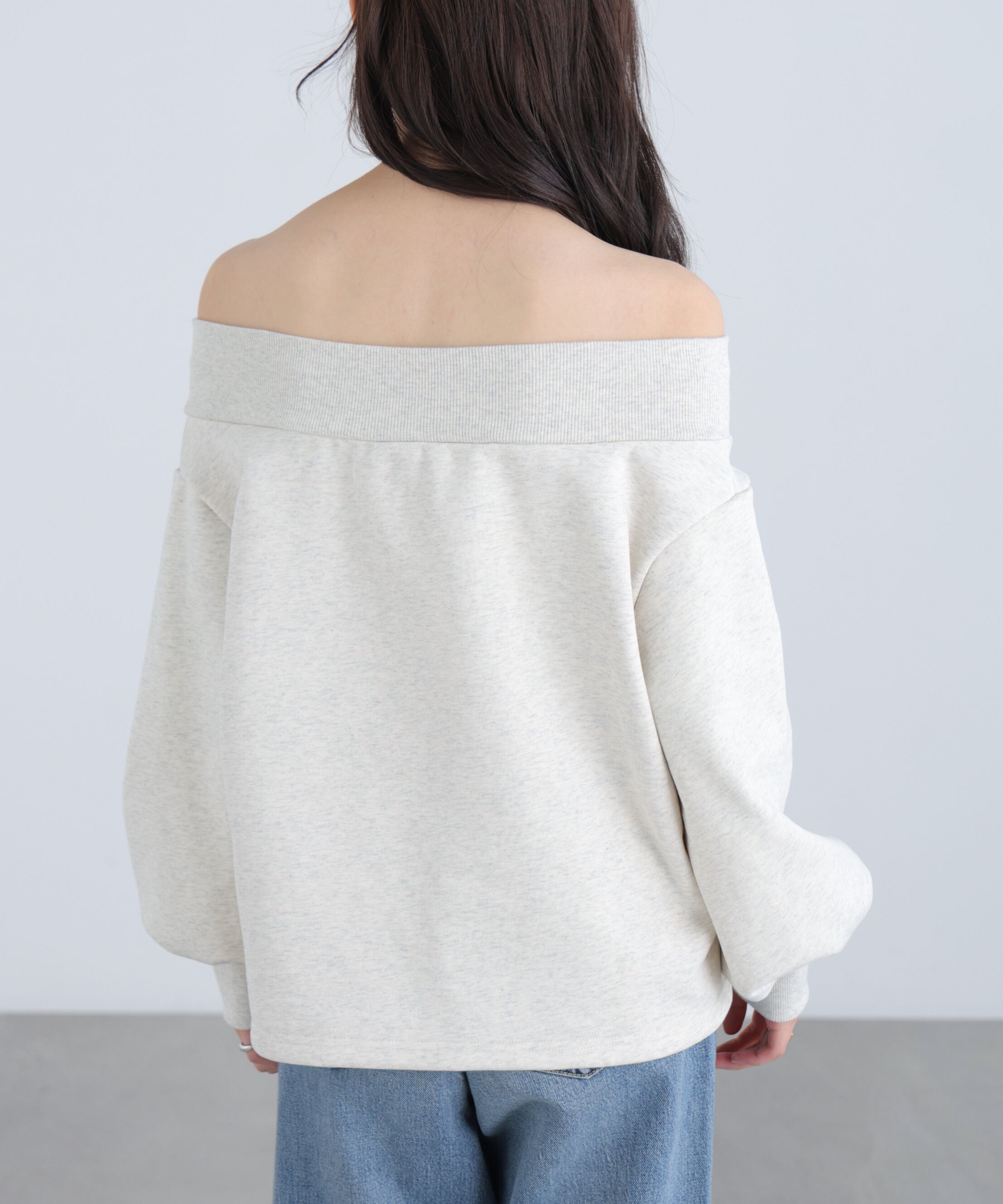  「袖バルーンオフショルZIPカットソー」|Tシャツ・カットソー|