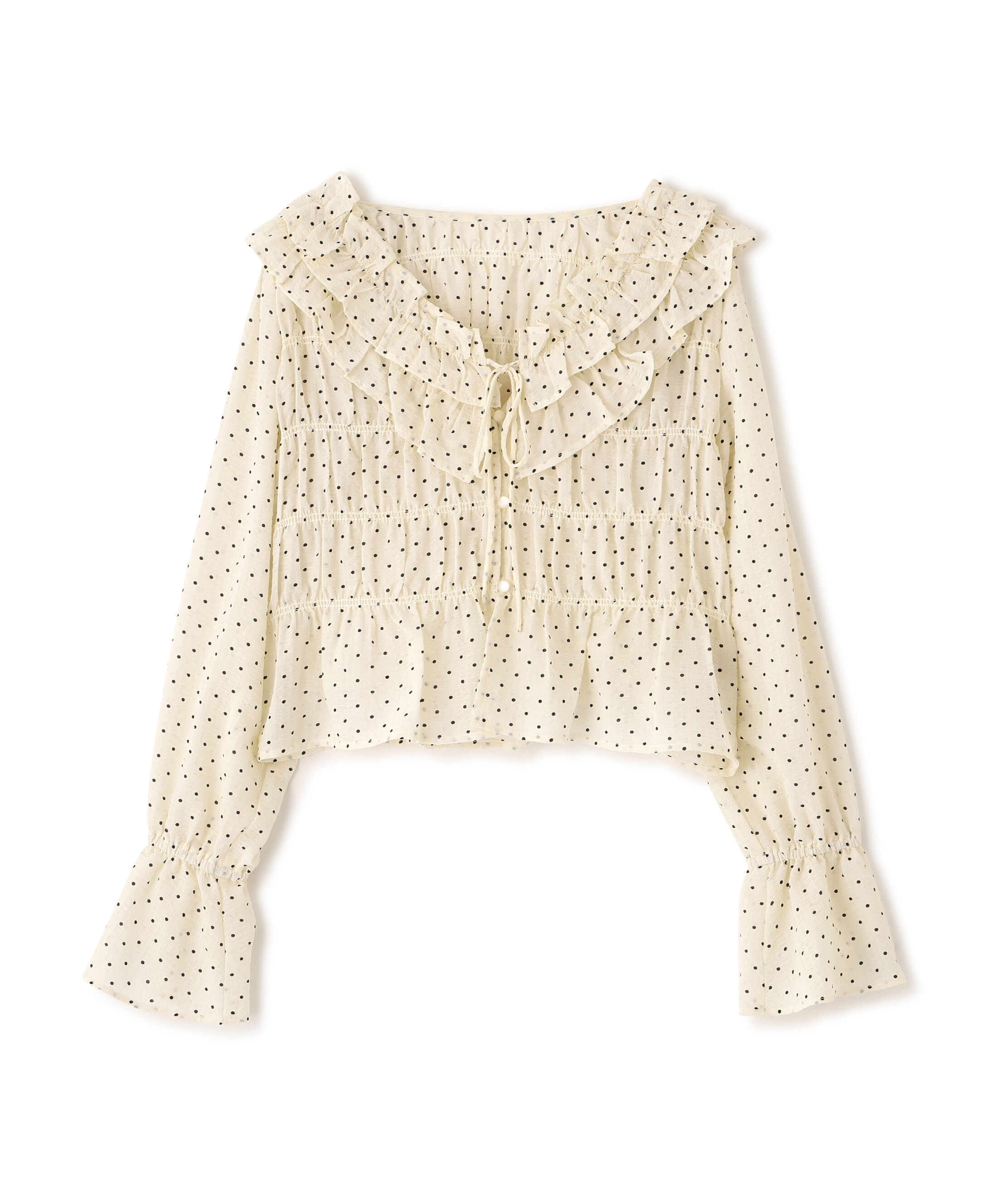  「アソート前後2wayフリルブラウス」|シャツ・ブラウス|