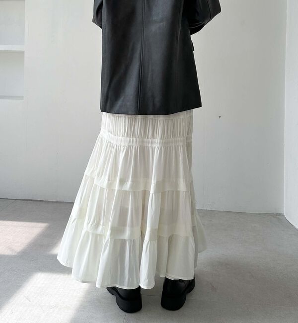 archives「ジョーゼットタックティアードスカート」|スカート|