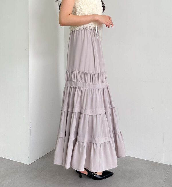 archives「ジョーゼットタックティアードスカート」|スカート|