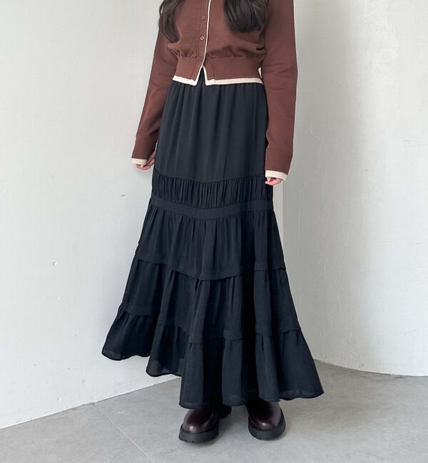 archives「ジョーゼットタックティアードスカート」|スカート|