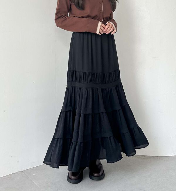 archives「ジョーゼットタックティアードスカート」|スカート|