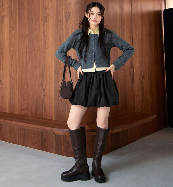 archives「ケーブルニットＣＤ&times;シャツＳＥＴ」|カーディガン|